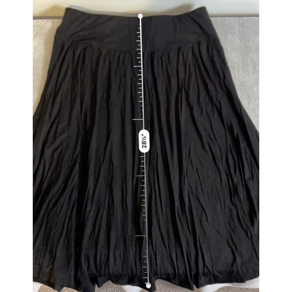 Lot of 2 Black Midi skirts Hilary Radley Black LARGE/10 - Picture 9 of 11